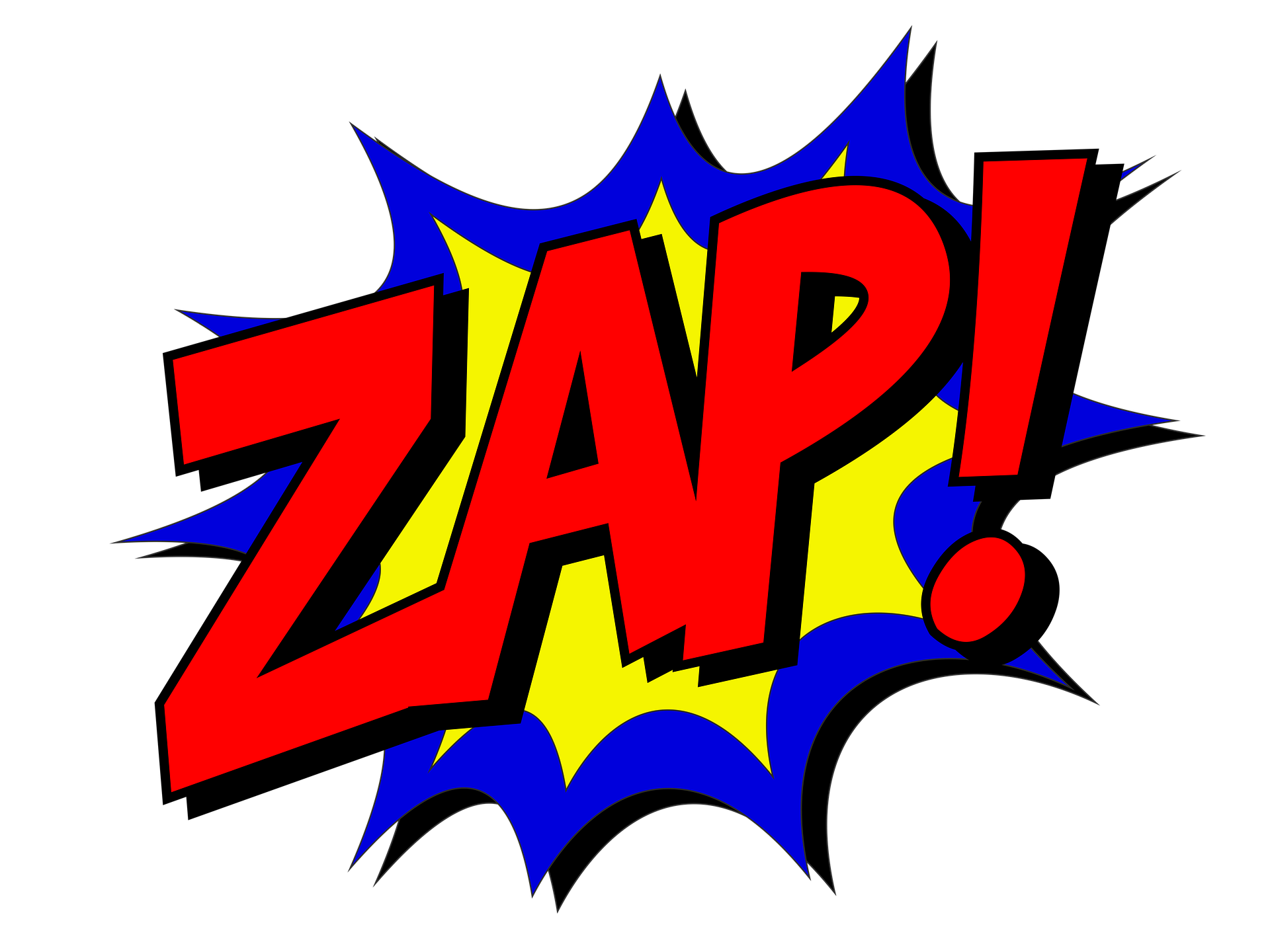 Expresión de cómic ZAP!