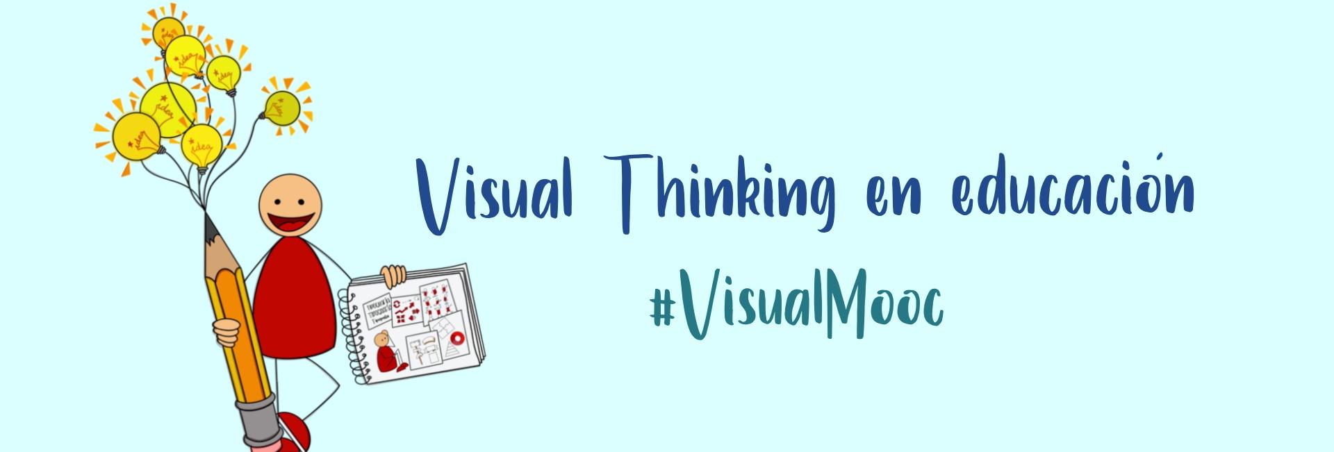Banner Visual Thinking en educación #VisualMooc